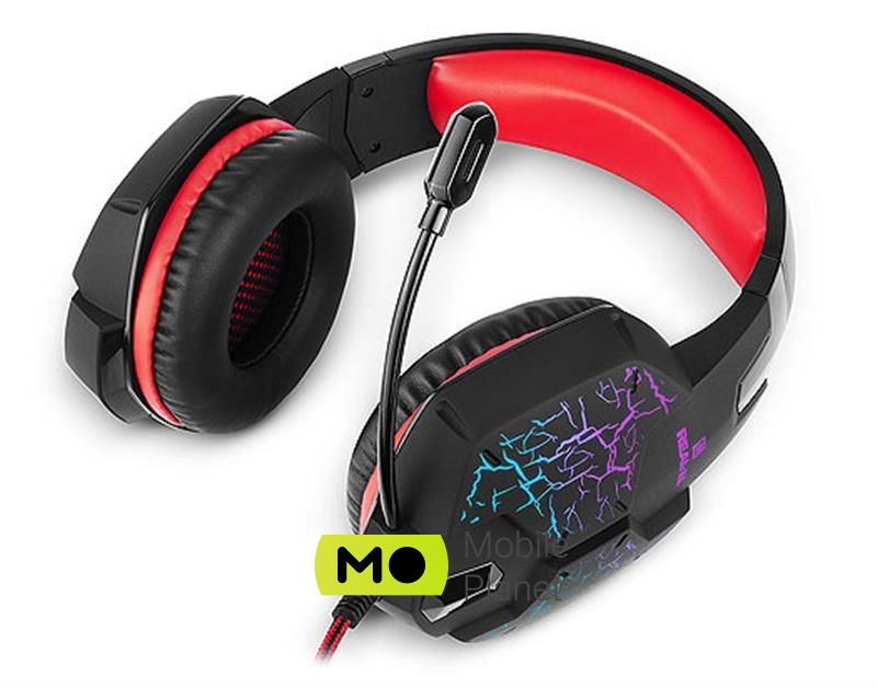 REAL-EL GDX-7750 Black / Red (EL124100048) (UA) Тип: накладні; Тип підключення: