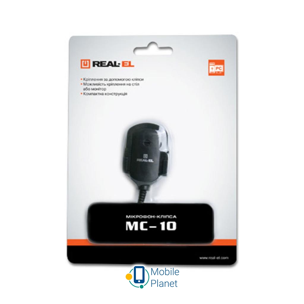 REAL-EL MC-10 (UA) Длина кабеля: 1,8 м; Тип разъема: