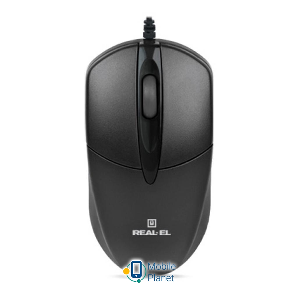 REAL-EL RM-211, USB, black Тип Дротові