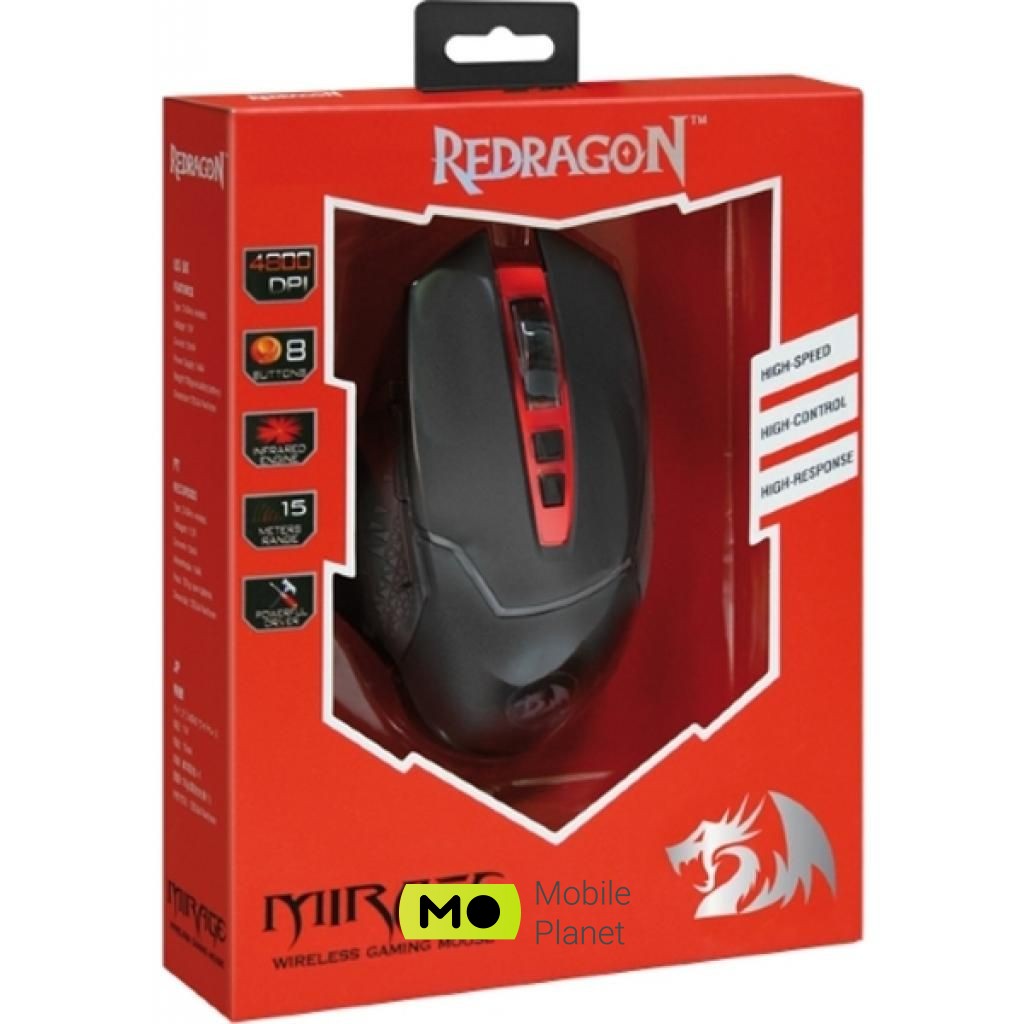 Redragon Mirage IR Wireless Black/Red (74847) (UA) Тип: Беспроводные; Подключение:
