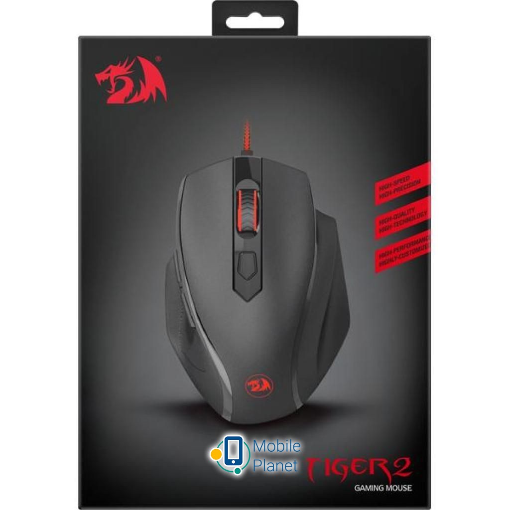 Redragon Tiger 2 USB Black (77637) (UA) Тип: Проводные, Геймерские;