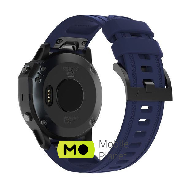 Ремешок для смарт-часов Armorstandart Silicone 20mm для Garmin Fenix 5s/6s Dark Blue (ARM60810) (UA)