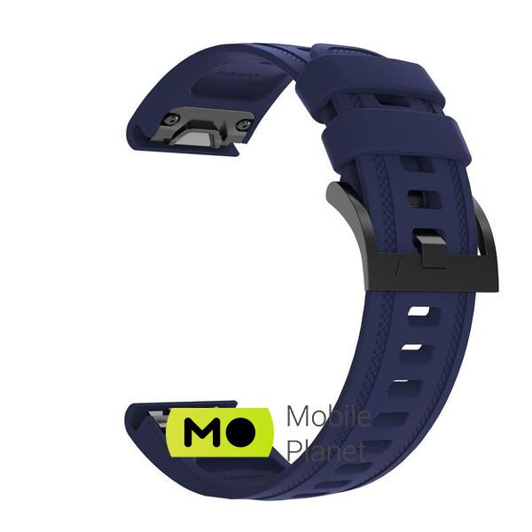 Ремешок для смарт-часов Armorstandart Silicone 20mm для Garmin Fenix 5s/6s Dark Blue (ARM60810) (UA) Размер 20 мм