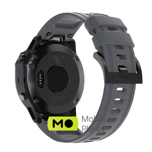 Ремінець для смарт-годинника Armorstandart Silicone 20mm для Garmin Fenix ​​5s/6s Grey (ARM60812) (UA)