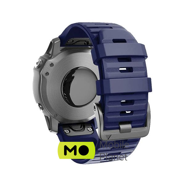 Ремінець для смарт-годинника Armorstandart Silicone 22mm для Garmin Fenix ​​5/6 Dark Blue (ARM60807) (UA)