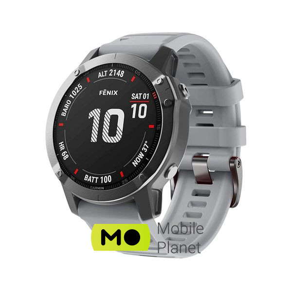 Ремінець для смарт-годинника Armorstandart Silicone 26mm для Garmin Fenix ​​5x/6x Black (ARM60803) (UA) Сумісність: Garmin Fenix ​​5x / 6x; Колір