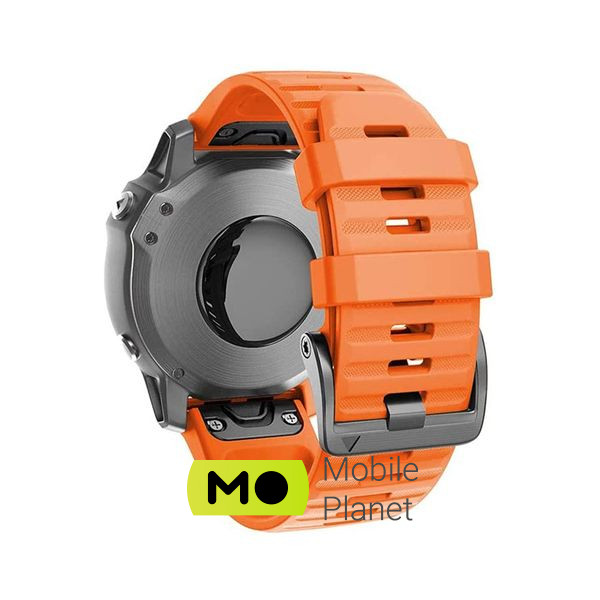Ремінець для смарт-годинника Armorstandart Silicone 26mm для Garmin Fenix ​​5x/6x Orange (ARM60802) (UA) Сумісність: Garmin Fenix ​​5x / 6x; Колір