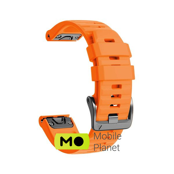 Ремінець для смарт-годинника Armorstandart Silicone 26mm для Garmin Fenix ​​5x/6x Orange (ARM60802) (UA) Сумісність: Garmin Fenix ​​5x / 6x; Колір