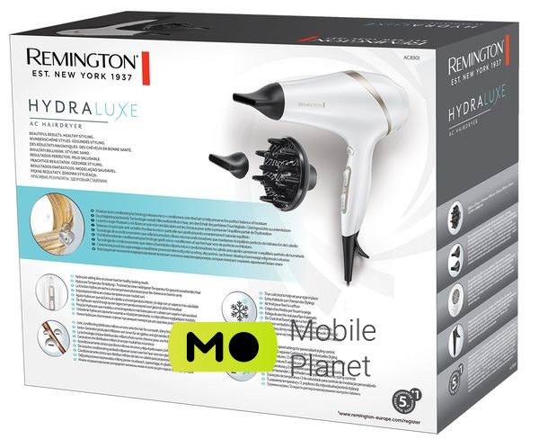 Remington AC8901 HYDRAluxe (45705560100) (UA) Тип: звичайний; Потужність, Вт