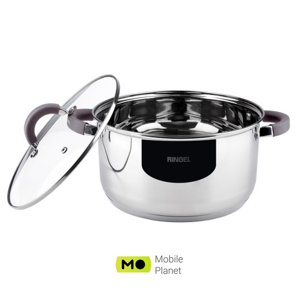 Ringel Meyer з кришкою 5,5 л (RG-2008-24) (UA) Матеріал корпусу нержавіюча сталь