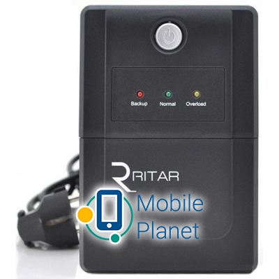 Ritar RTP650L-U (390W) Proxima-L (RTP650L-U) (UA) Тип изделия резервные с аппроксимированной синусоидой