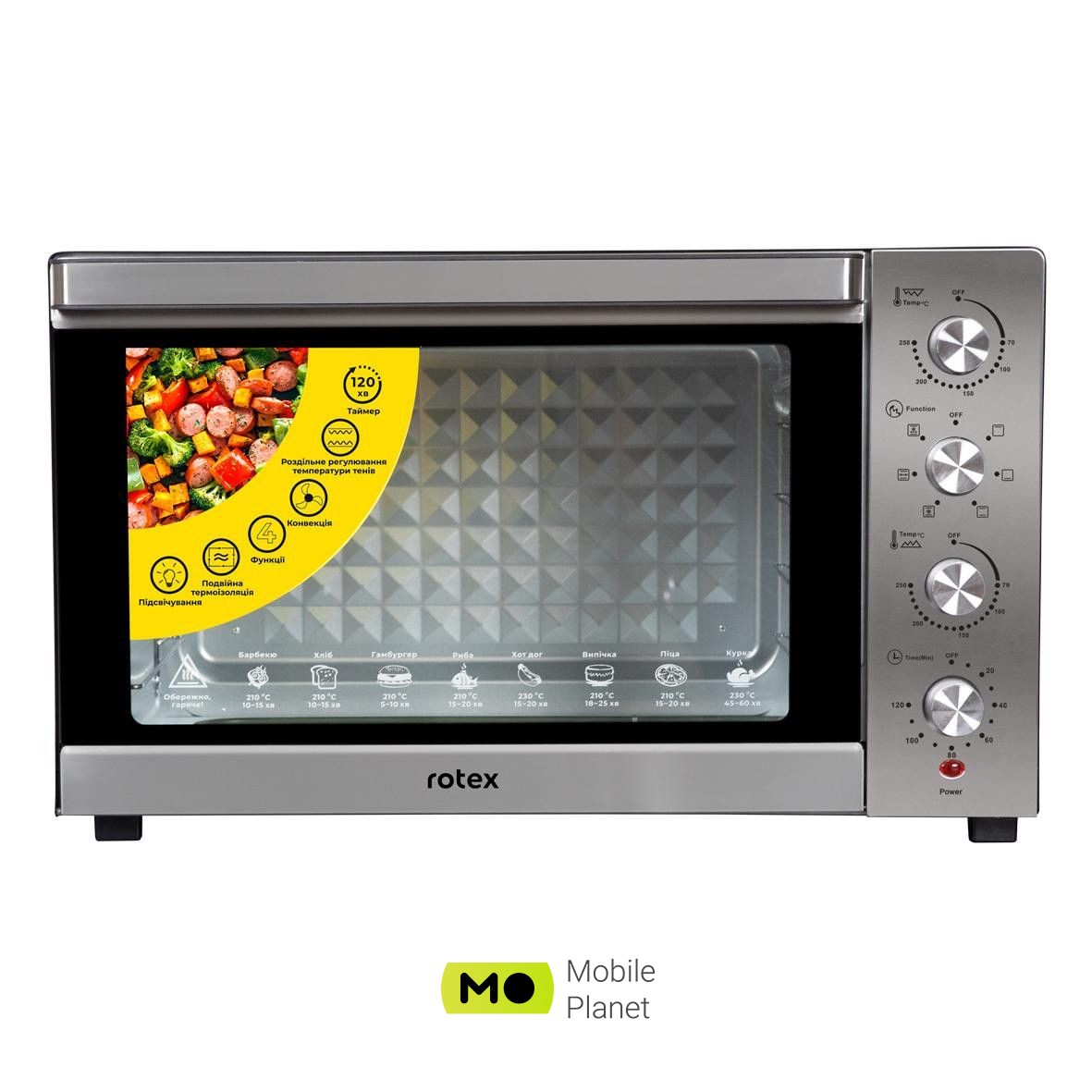 Rotex ROT854-CB (UA) Тип духовки: электрическая;