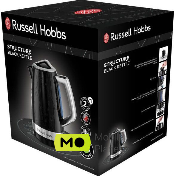 RUSSELL HOBBS Structure (28081-70) (UA) Об'єм: 1.7 л; Потужність: 1400 Вт; Тип
