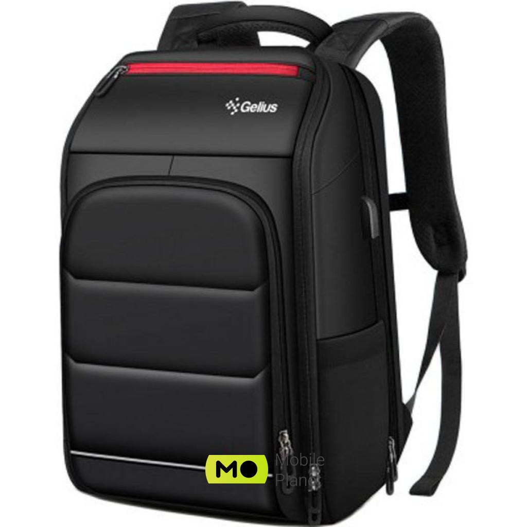 Рюкзак для ноутбука Gelius 15 Waterproof Protector 2 GP-BP006 Black (00000084387) (UA) Рекомендований розмір ноутбуку: