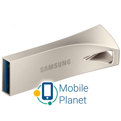 Samsung 128GB Bar Plus Silver USB 3.1 (MUF-128BE3/APC) Максимальная скорость чтения 300 Мбайт/сек