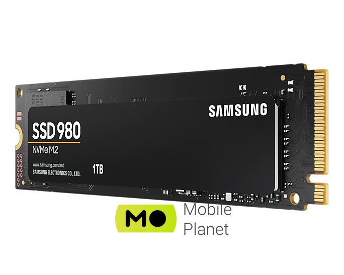 Samsung 980 (MZ-V8V1T0BW) Інтерфейс PCIe Gen 3.0 x4 /NVMe 1.4
