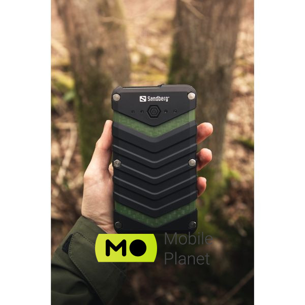 Sandberg 20100mAh, Survivor IP67, LED Torch, 2xUSB-A/3A(total), Type-C (420-36) (UA) Ёмкость: 20100 mAh; Назначение: для