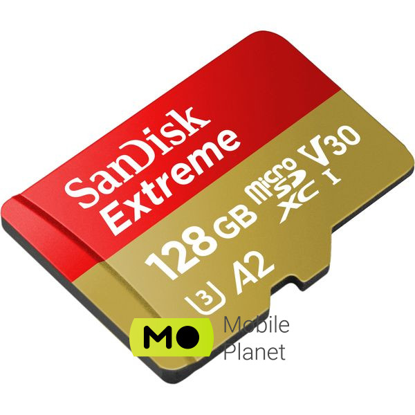 SanDisk 128GB microSD class 10 UHS-I U3 Extreme (SDSQXAA-128G-GN6MN) Тип картки пам'яті microSDXC; Об'єм