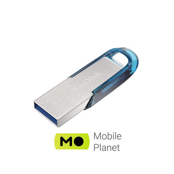 SanDisk 128GB Ultra Flair Blue USB 3.0 (SDCZ73-128G-G46B) (UA) Дополнительно ушко для крепления к брелку