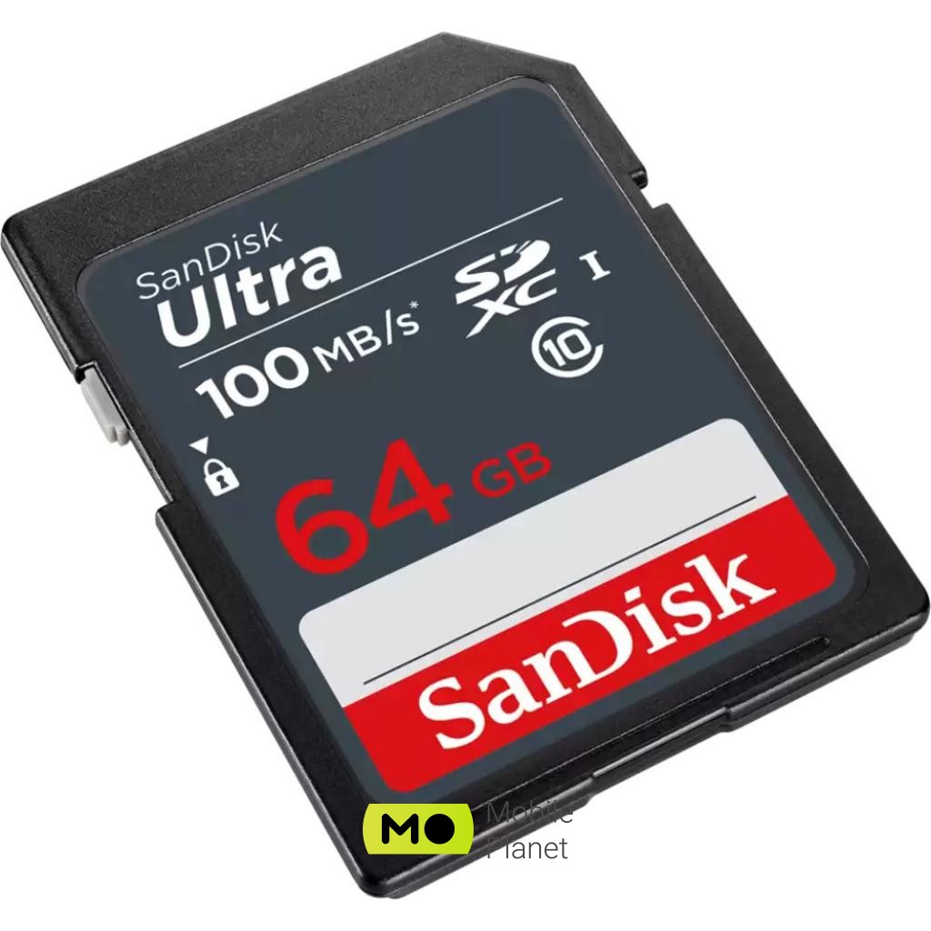 SANDISK 64GB SDXC class 10 UHS-1 (SDSDUNR-064G-GN3IN) (UA) Тип карти пам'яті: SDXC; Обсяг