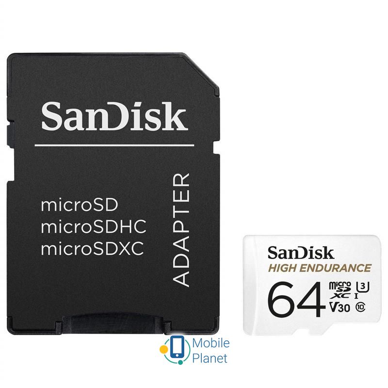 SanDisk High Endurance microSD (SDSQQNR-064G-GN6IA) Тип microSDXC