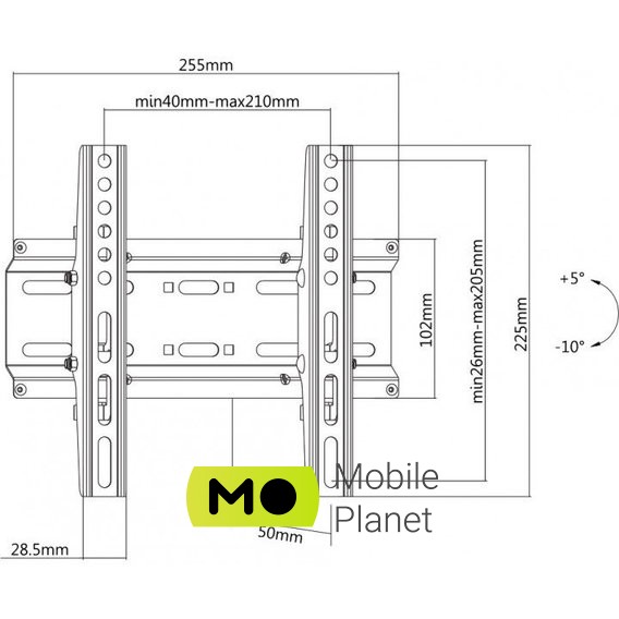 Satelit 19-49TILT200 Цвет: Черный; Назначение: Для