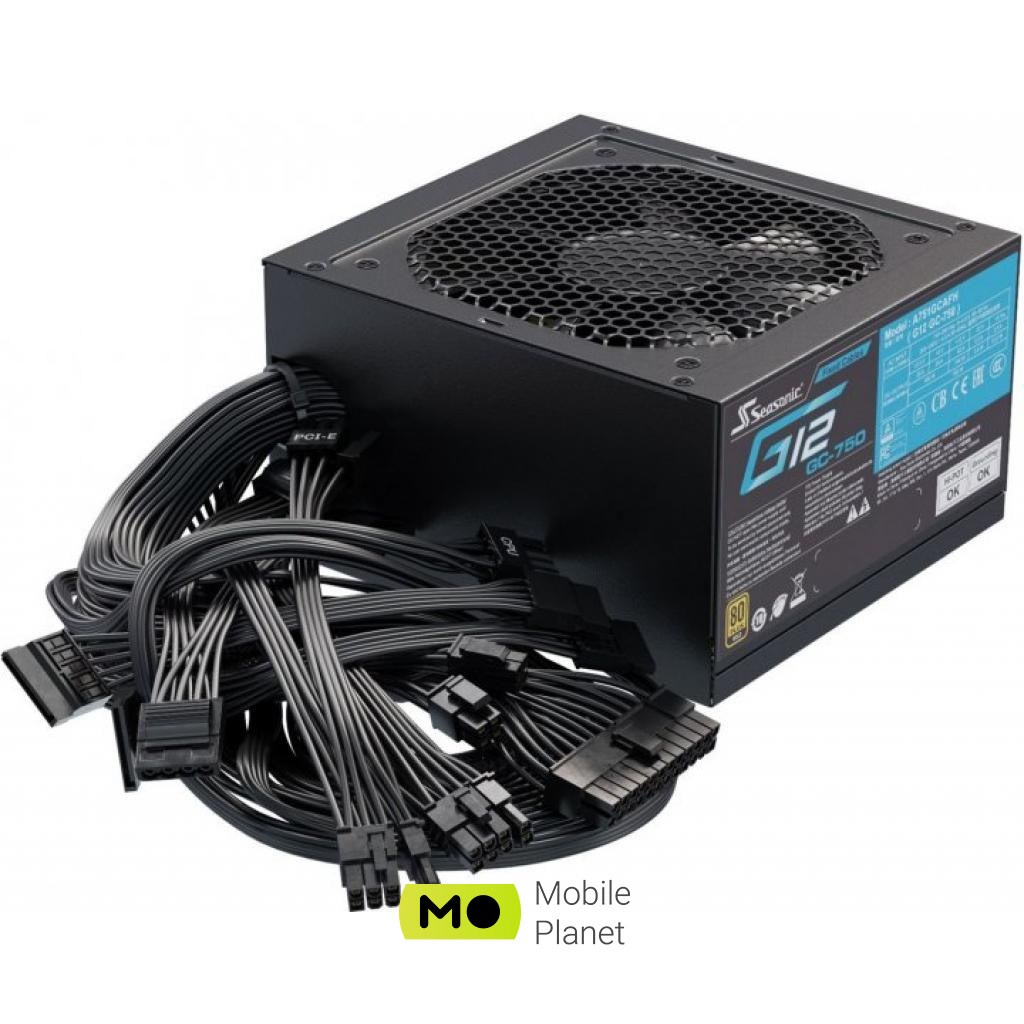 Seasonic 750W G12 GOLD (G12 GC-750) (UA) Тип БП: для комп'ютерів; Стандарт