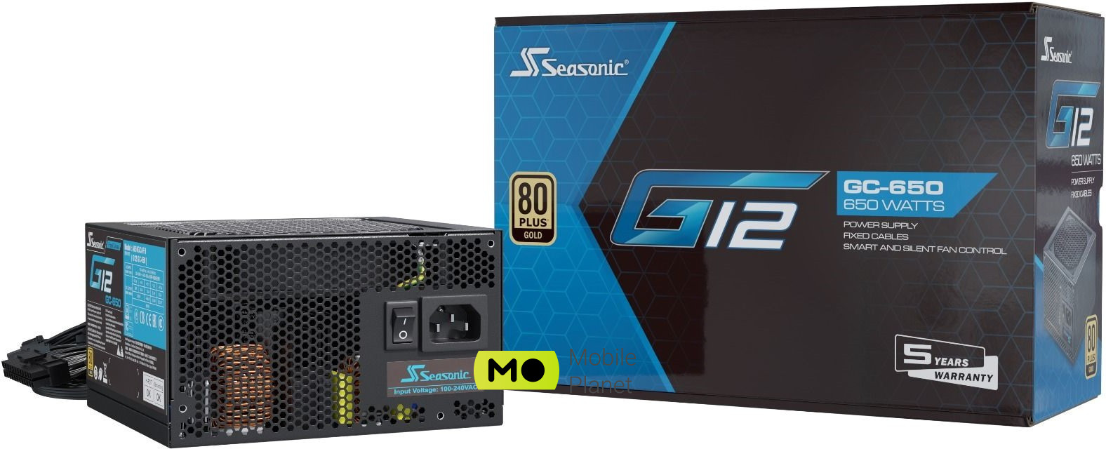 Seasonic G12 GC G12-GC-650 (UA) Потужність: 650 Вт; Форм-фактор: ATX;