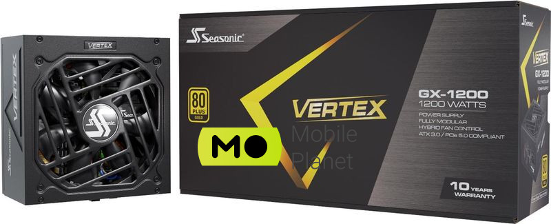 Seasonic VERTEX GX 1200W PCIe5.0 80 Plus Gold (VERTEX GX-1200) EU Максимальная мощность, Вт: 1200 Вт;
