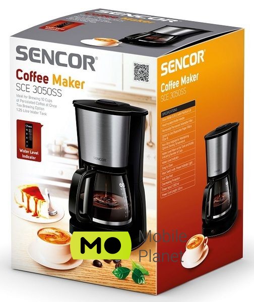 Sencor SCE 3050SS Тип: Крапельна (фільтраційна);