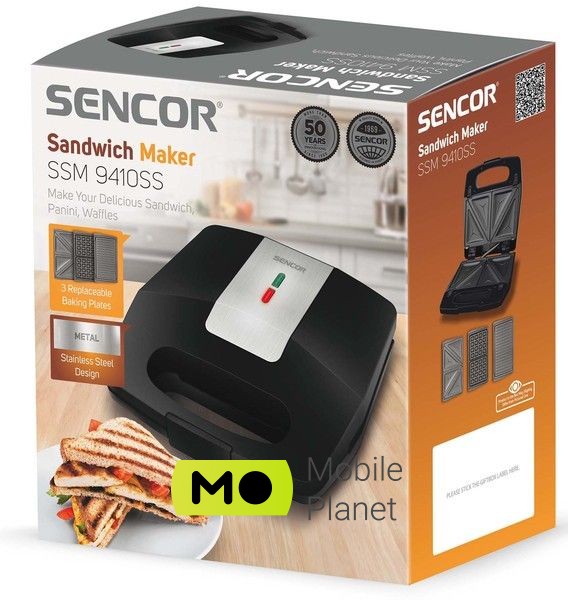 Sencor SSM 9410SS Тип: Бутербродница; Потужність,