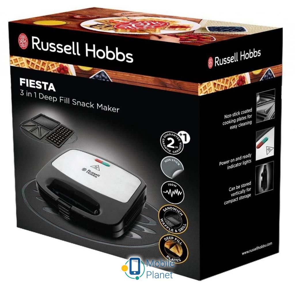 Сендвічница Russell Hobbs Fiesta (24540-56) (UA) Потужність: 750 Вт; Кількість