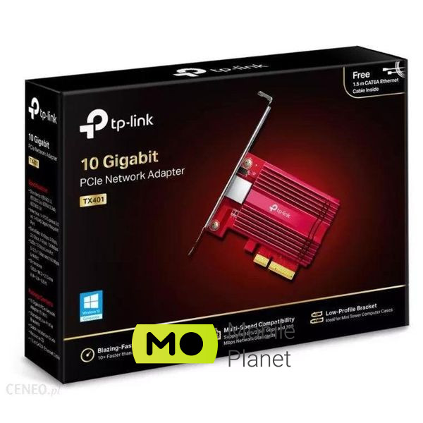 Мережева карта TP-Link TX401 (UA) Потужність бездротового передавача, дБм ні