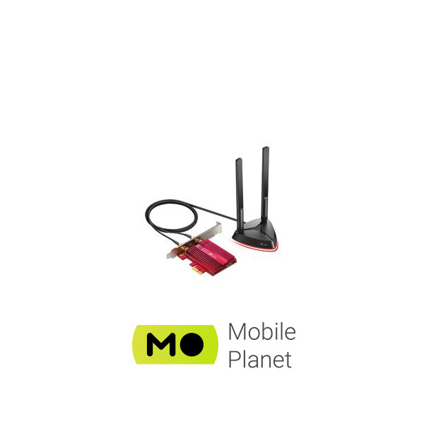 Сетевая карта Wi-Fi TP-Link ARCHER-TX3000E (UA) Дополнительно 2.4 / 5 ГГц ,  Bluetooth 5.0 ,  дводіапазонні антени з високим коефіцієнтом посилення ,  MU-MIMO ,  OFDMA
