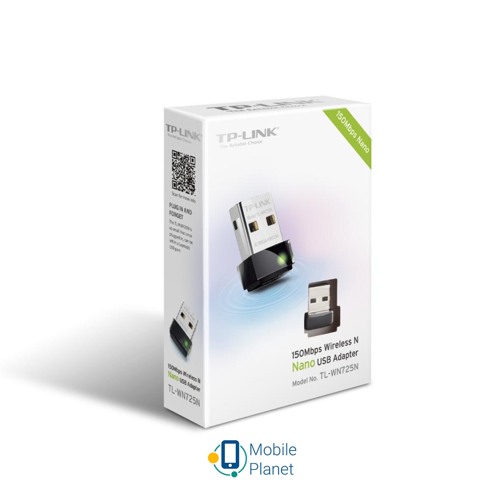 Мережева карта Wi-Fi TP-Link TL-WN725N Швидкість передачі даних: до