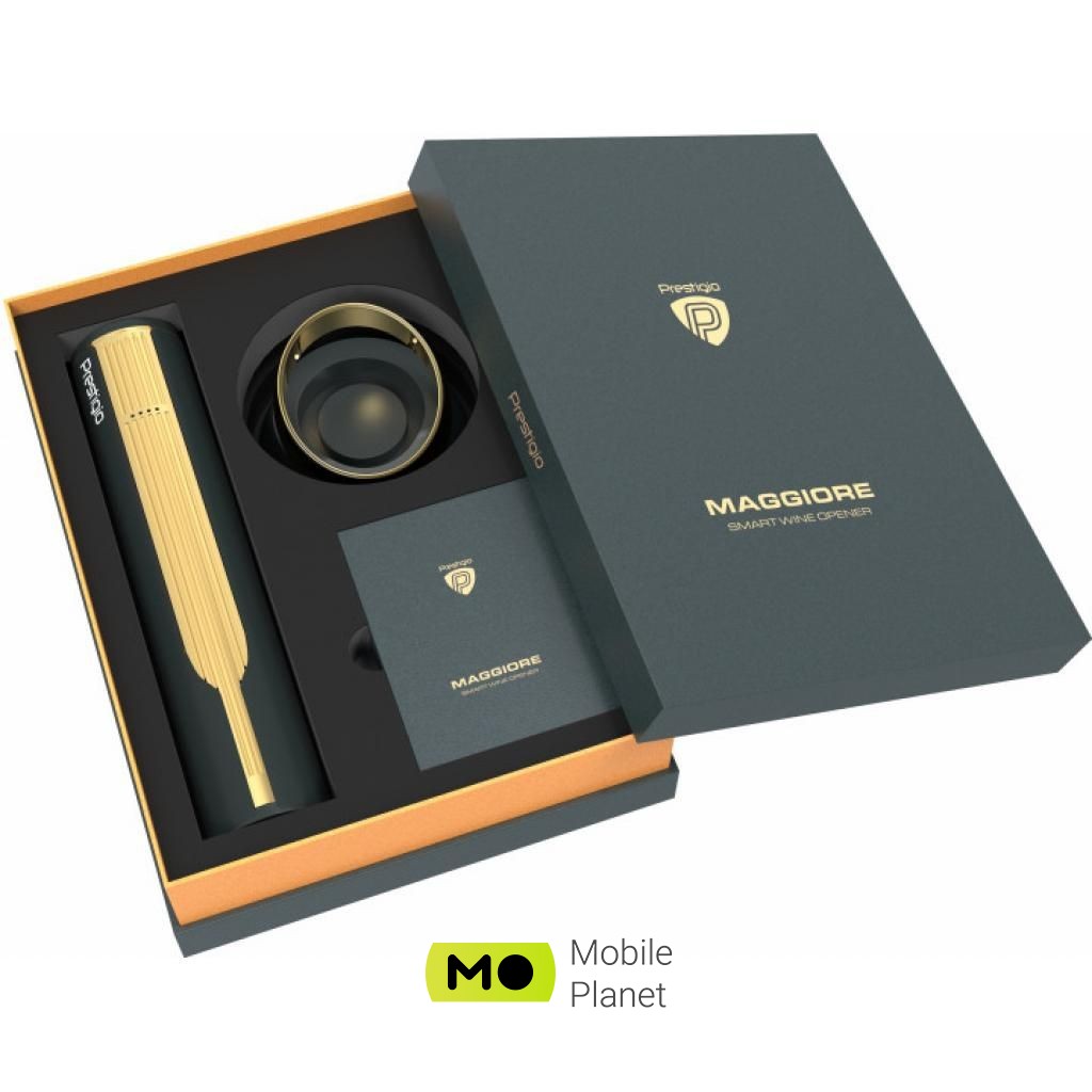 Штопор PRESTIGIO Maggiore Smart Wine Opener (PWO104GD) (UA) Кількість предметів 1 шт