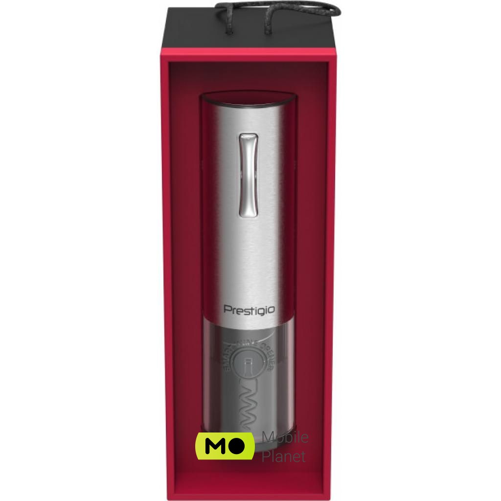 Штопор PRESTIGIO Nemi Smart Wine Opener (PWO103SL) (UA) Елементи живлення  акумулятор на 600 мАч