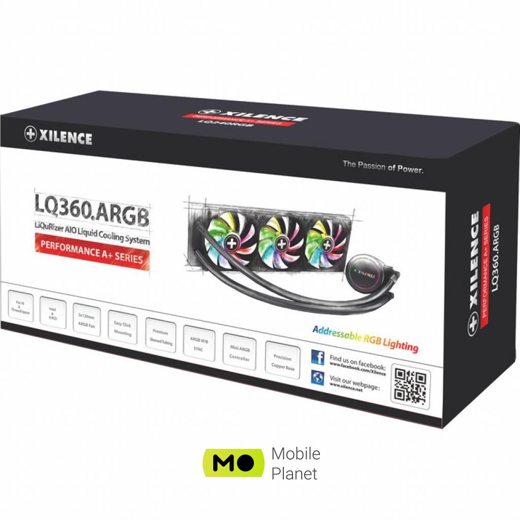 Система водного охлаждения Xilence LiQuRizer 360ARGB (XC980) (UA) Для процессоров INTEL, AMD