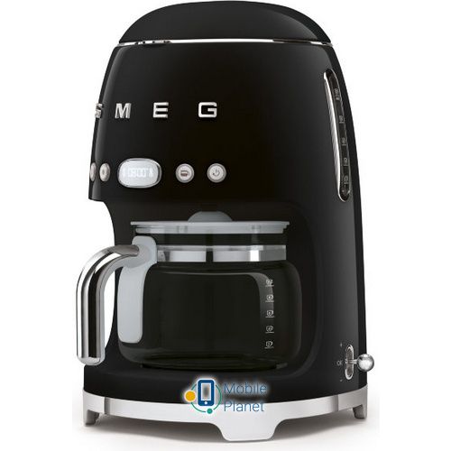 Smeg DCF 02 BLEU чорний; Матеріал корпусу: