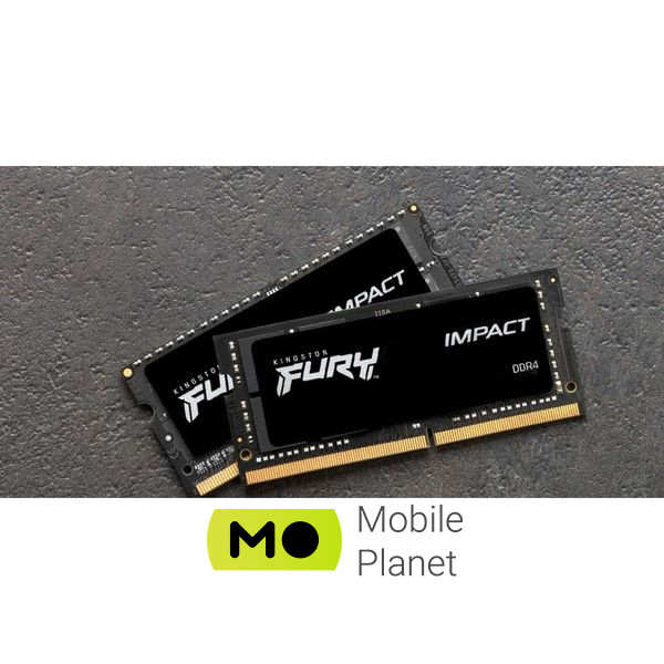 SoDIMM DDR4 32GB (2x16GB) 3200 МГц Impact Kingston Fury (ex.HyperX) (KF432S20IBK2/32) (UA) Частота пам'яті 3200 МГц