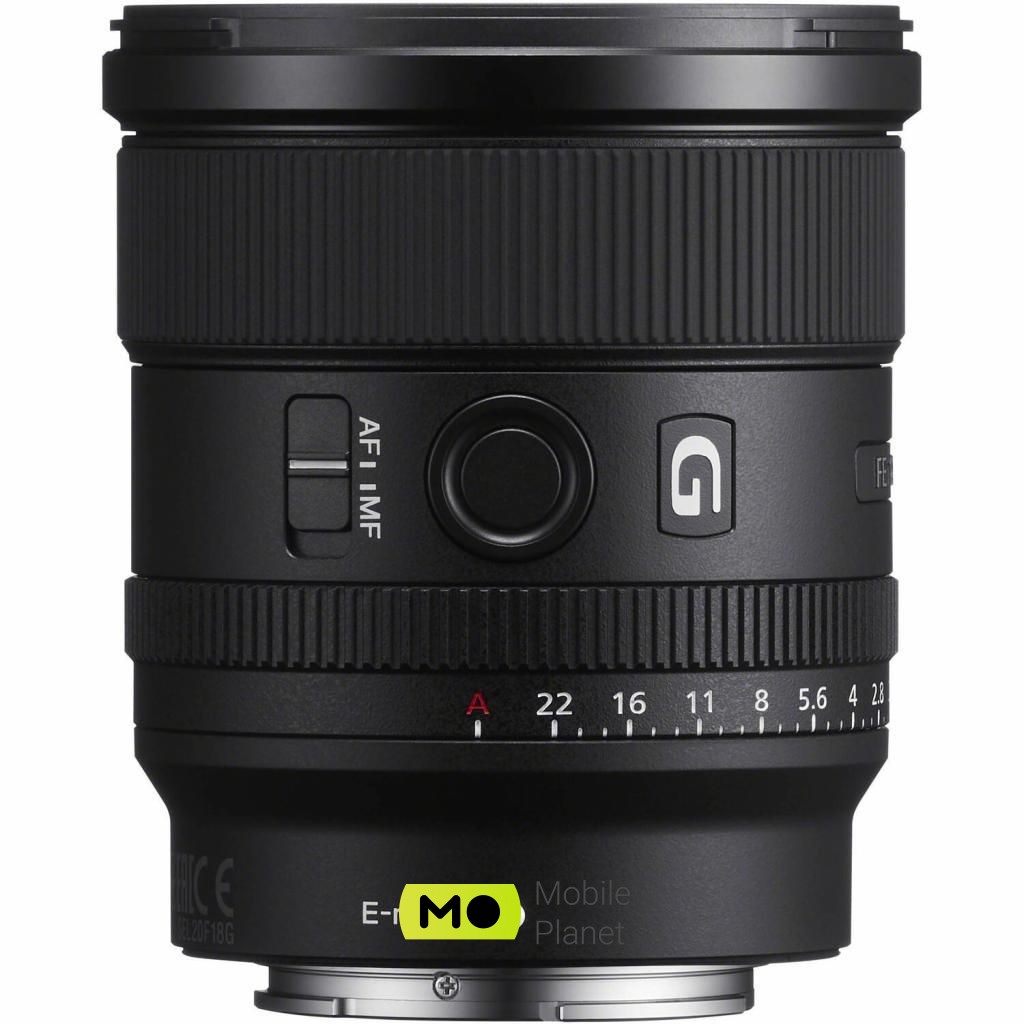 SONY 20mm, f/1.8 G для камер NEX FF (SEL20F18G.SYX) (UA) Категория: Фикс-объективы; Тип