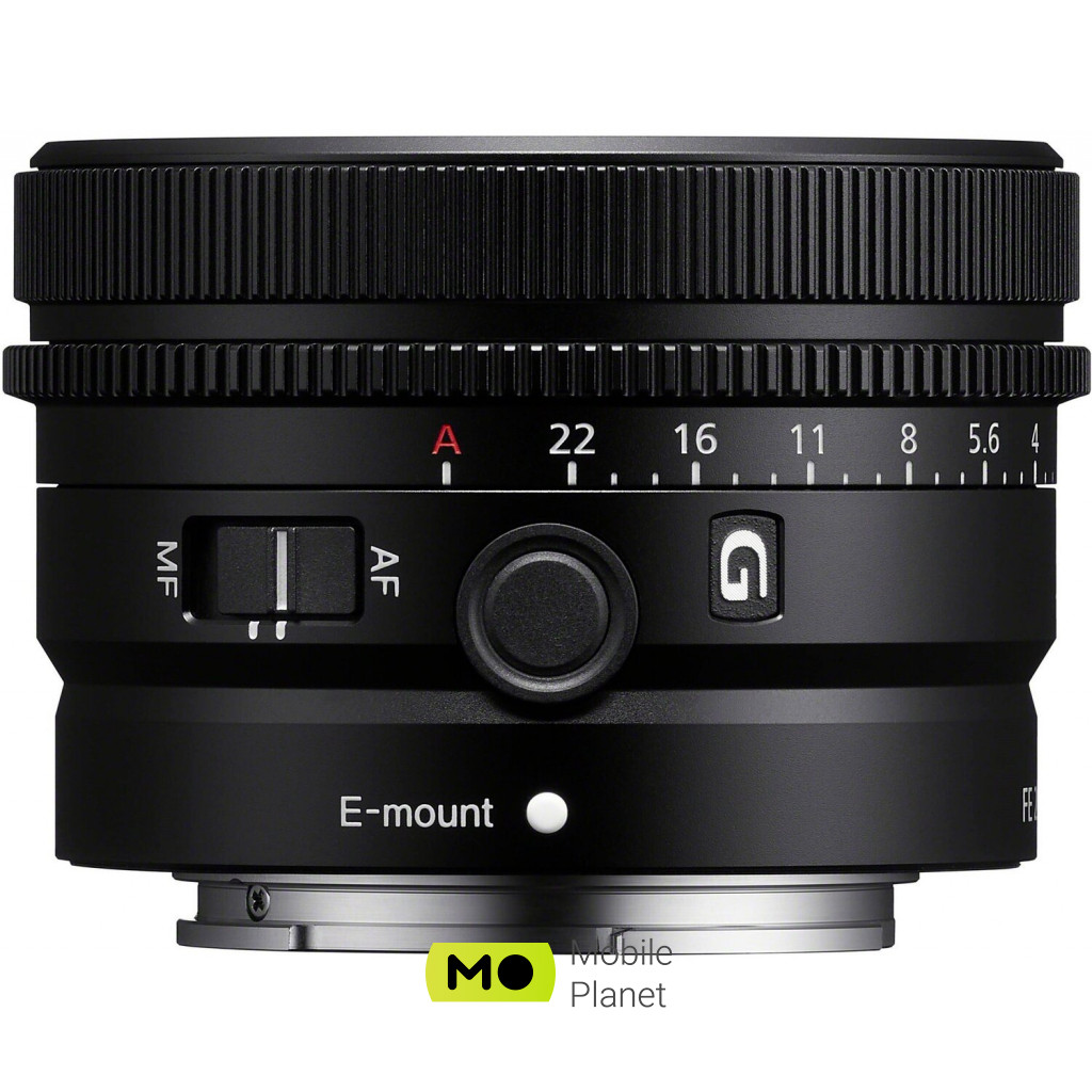Sony 40mm, f / 2.5 G для камер NEX (SEL40F25G.SYX) (UA) К-ть пелюсток діафрагми 7