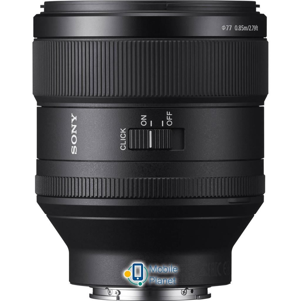 SONY 85mm f / 1.4 GM для NEX FF (SEL85F14GM.SYX) Зміна фокусної відстані: