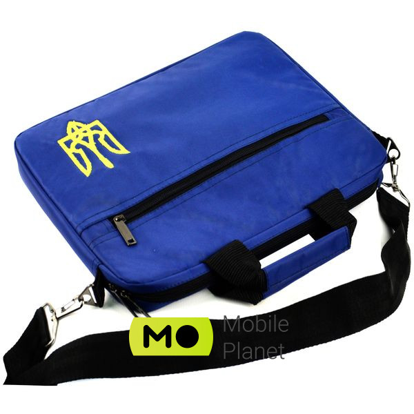 Сумка для ноутбука Porto 12'' PN12 TRIZUB Blue (PN12DB_TRIZ) (UA) Способ закрытия молния
