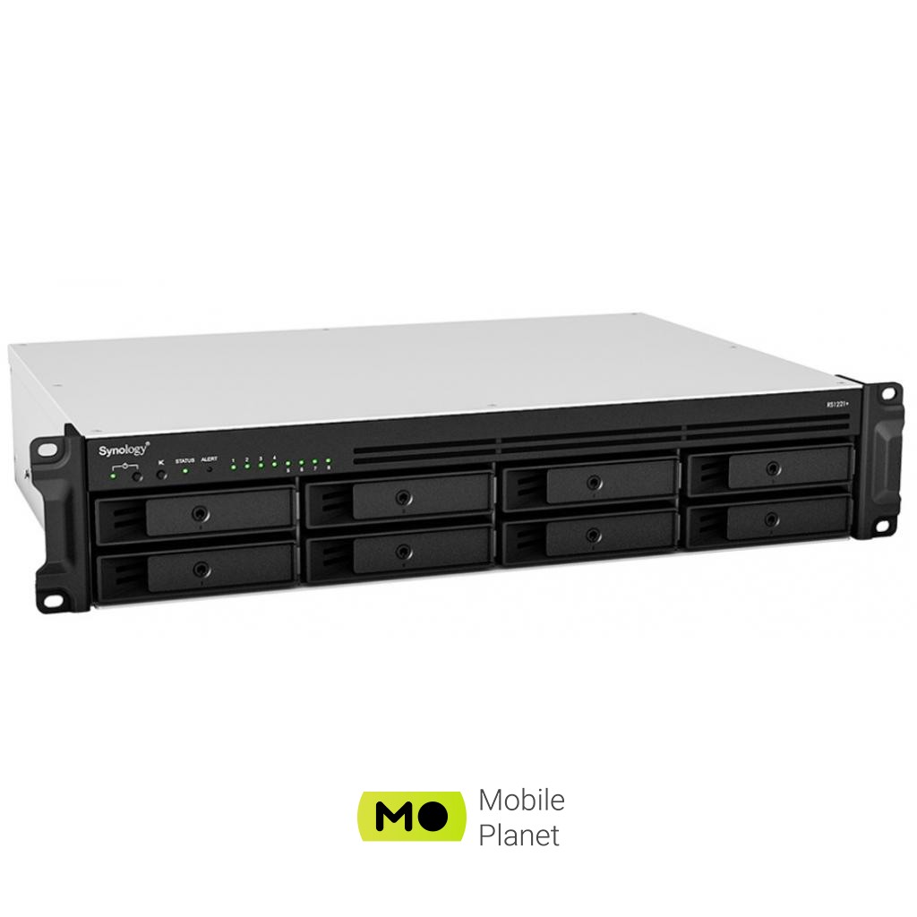 Synology RS1221RP+ (UA) Поддерживаемые типы HDD 2.5 SATA HDD, 3.5 SATA HDD, 2.5 SATA SSD