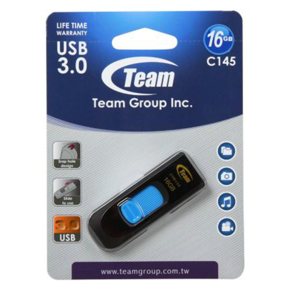 Team 16Gb C145 Blue USB 3.0 (TC145316GL01) Тип: З висувним USB,