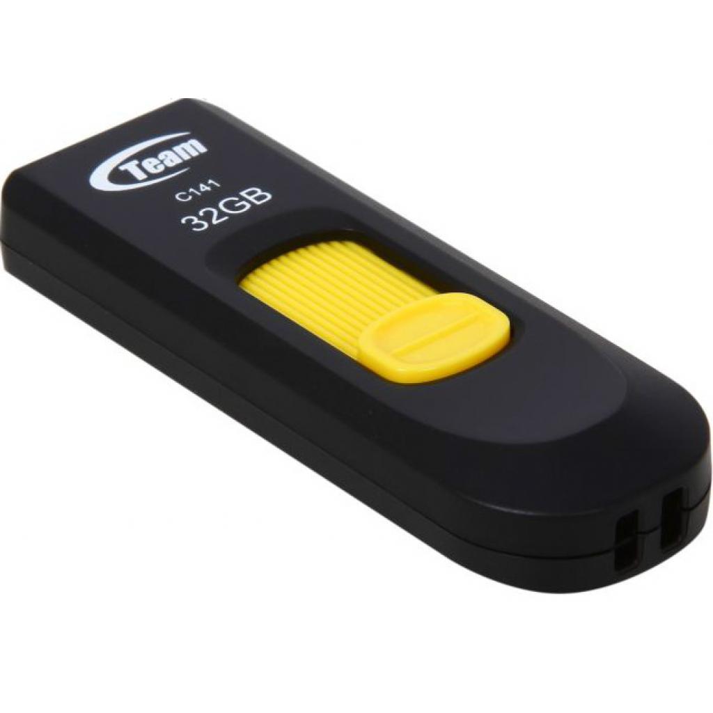 Team 32GB Team C141 Yellow USB 2.0 (TC14132GY01) Тип С выдвижным USB