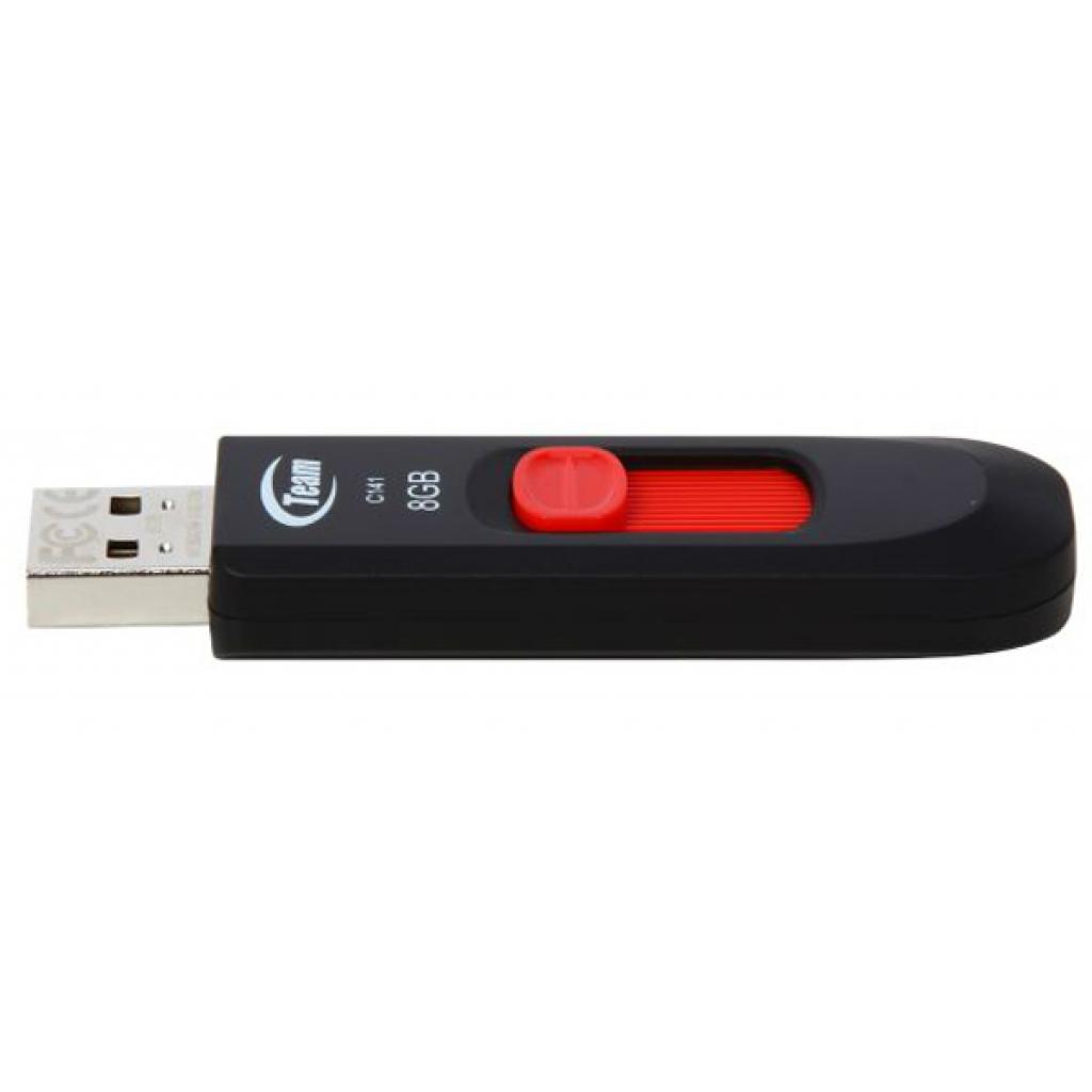 Team 8GB C141 Red USB 2.0 (TC1418GR01) Тип: З висувним USB, Стильні та