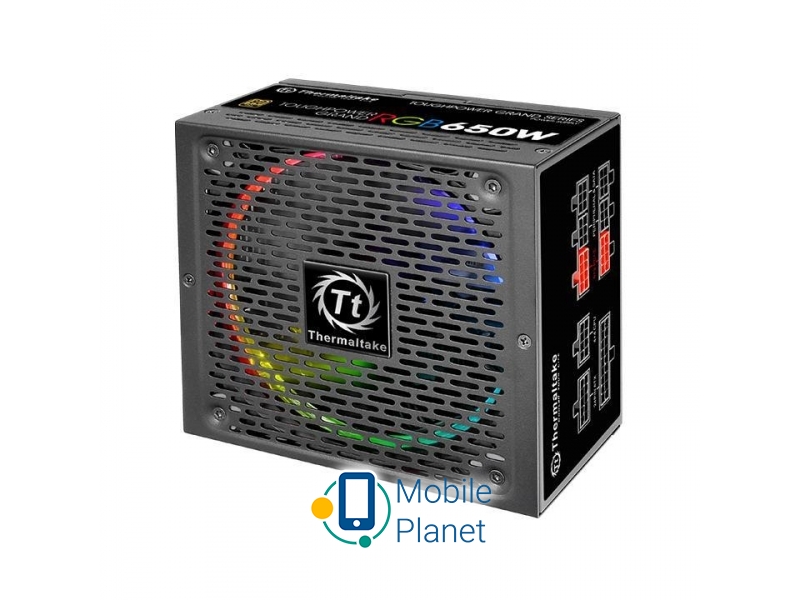 Thermaltake 650W Toughpower Grand Modular RGB 80+ Gold BOX (PS-TPG-0650FPCGEU-R) EU Ефективність  90% при 230 і 20-100% навантаженні.