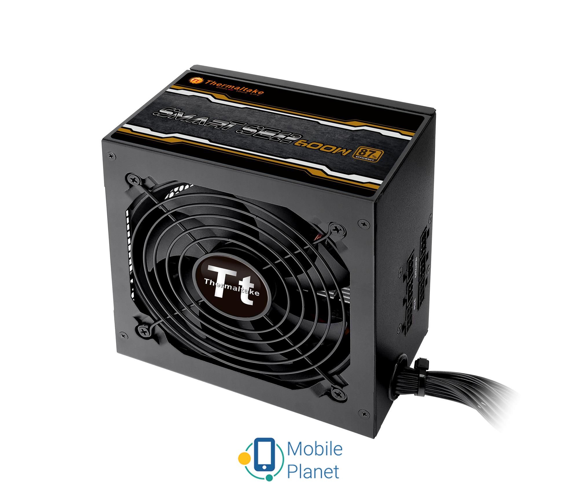 Thermaltake Smart SE2 600W (PS-SPS-0600MNSAWE-1) EU Максимальна потужність, Вт: 600;